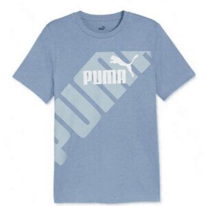 Puma Men Regular fit Short Sleeve T-Shirt Shirt Size L Blue Solid